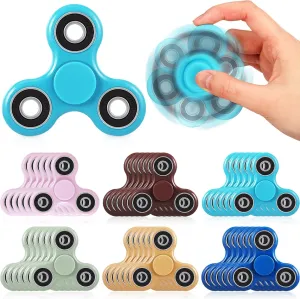18 Pcs Fidget Spinner Toy Bulk Sensory Fidget Toy for Adults Kids Party Favors Classroom Prizes Gift Bag Fillers Stress Relief, 6 Colors