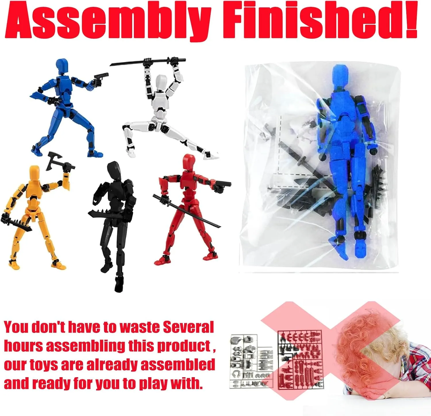 2025 New Assembly Completed-Titan 13 Action Figure,Dummy Robot 13 Action Figures Set,3D Printed Multi-Jointed Action Figures,Nova 13 Action Figure for Collectors Desktop Decorations (9pcs)