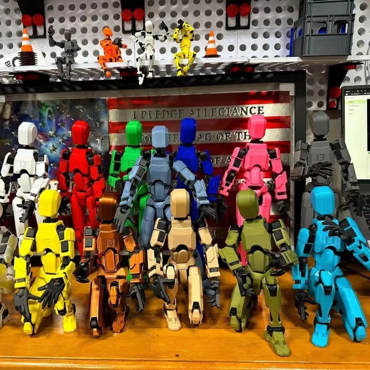 2025 New Assembly Completed-Titan 13 Action Figure,Dummy Robot 13 Action Figures Set,3D Printed Multi-Jointed Action Figures,Nova 13 Action Figure for Collectors Desktop Decorations (9pcs)