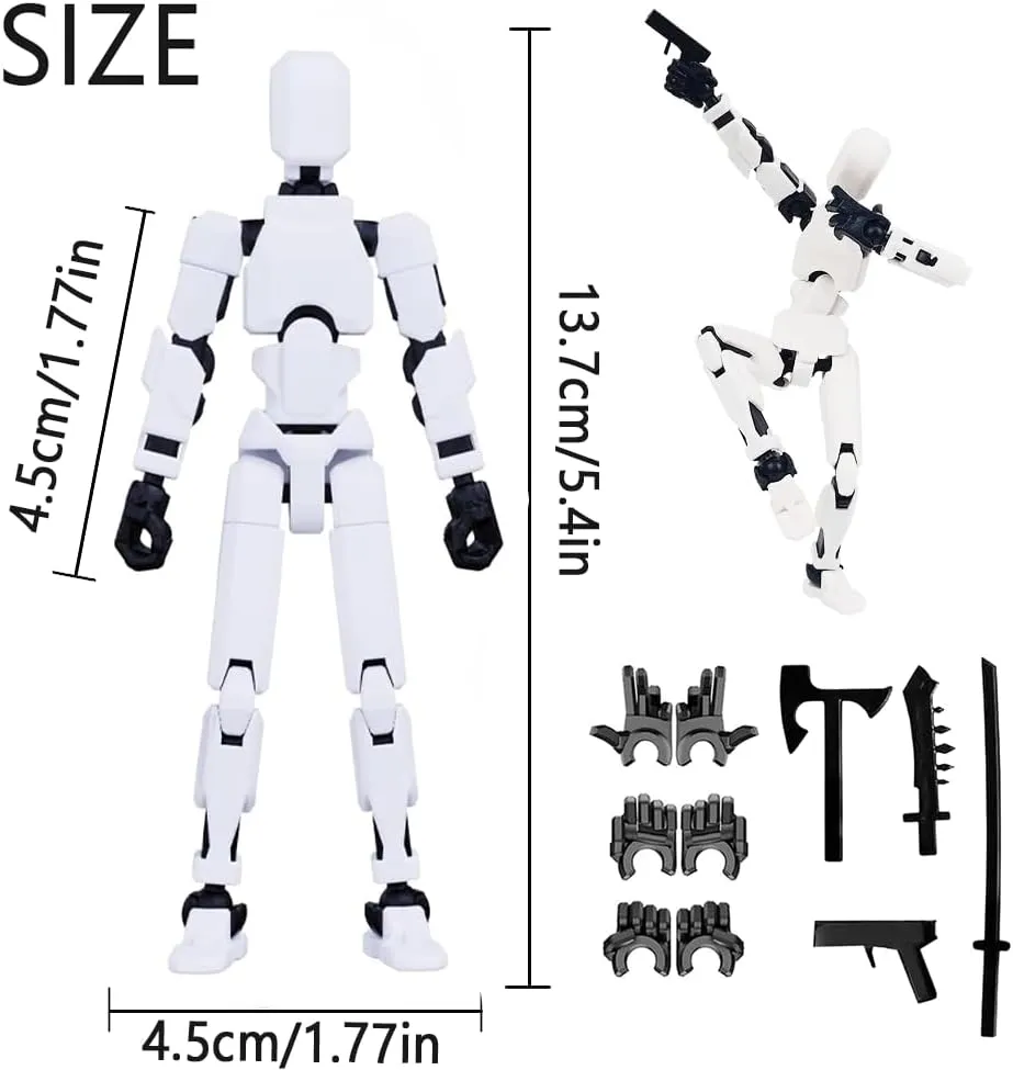 2025 New Assembly Completed-Titan 13 Action Figure,Dummy Robot 13 Action Figures Set,3D Printed Multi-Jointed Action Figures,Nova 13 Action Figure for Collectors Desktop Decorations (9pcs)