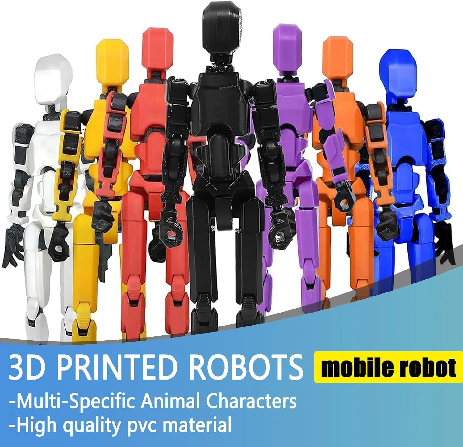 2025 New Assembly Completed-Titan 13 Action Figure,Dummy Robot 13 Action Figures Set,3D Printed Multi-Jointed Action Figures,Nova 13 Action Figure for Collectors Desktop Decorations (9pcs)