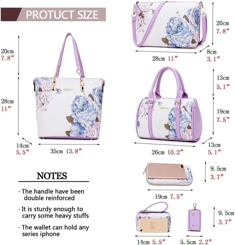 2E-youth Designer Purses and Handbags for Women Satchel Shoulder Bag Tote Top Handle Bag