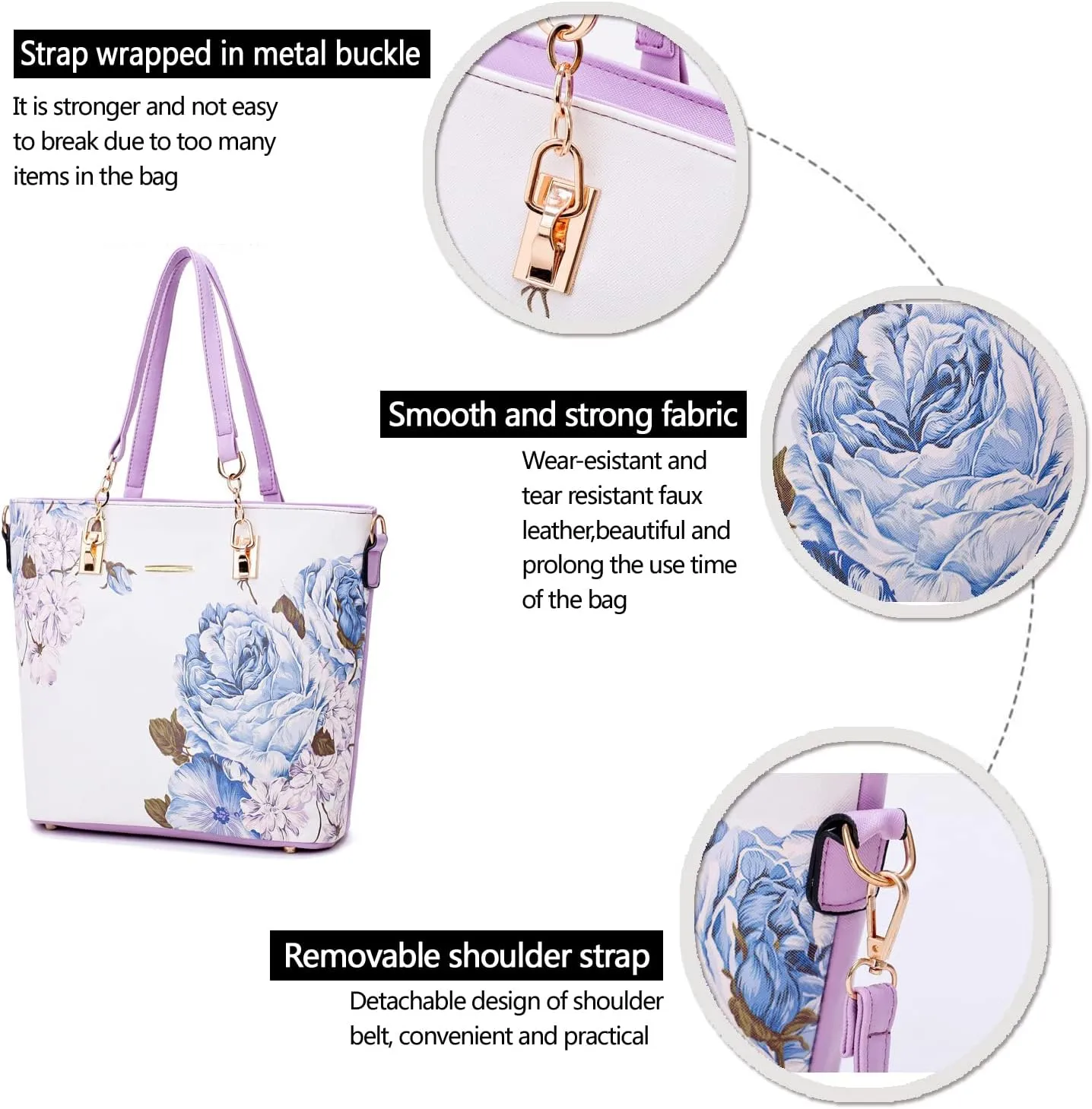 2E-youth Designer Purses and Handbags for Women Satchel Shoulder Bag Tote Top Handle Bag