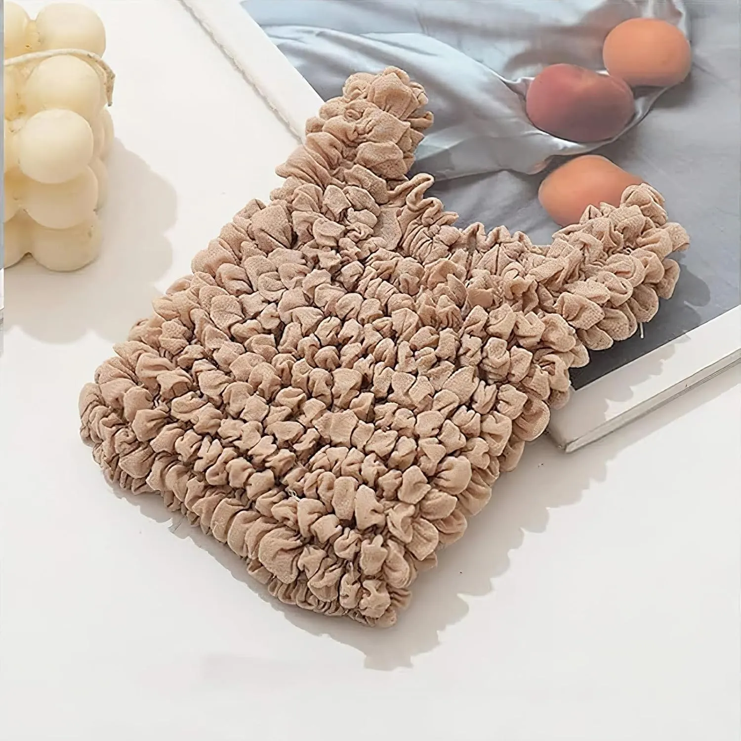 3 Pack Reusable Grocery Bags Magic Stretch Shopping Storage Bag Foldable Packable Tote Shoulder Bag