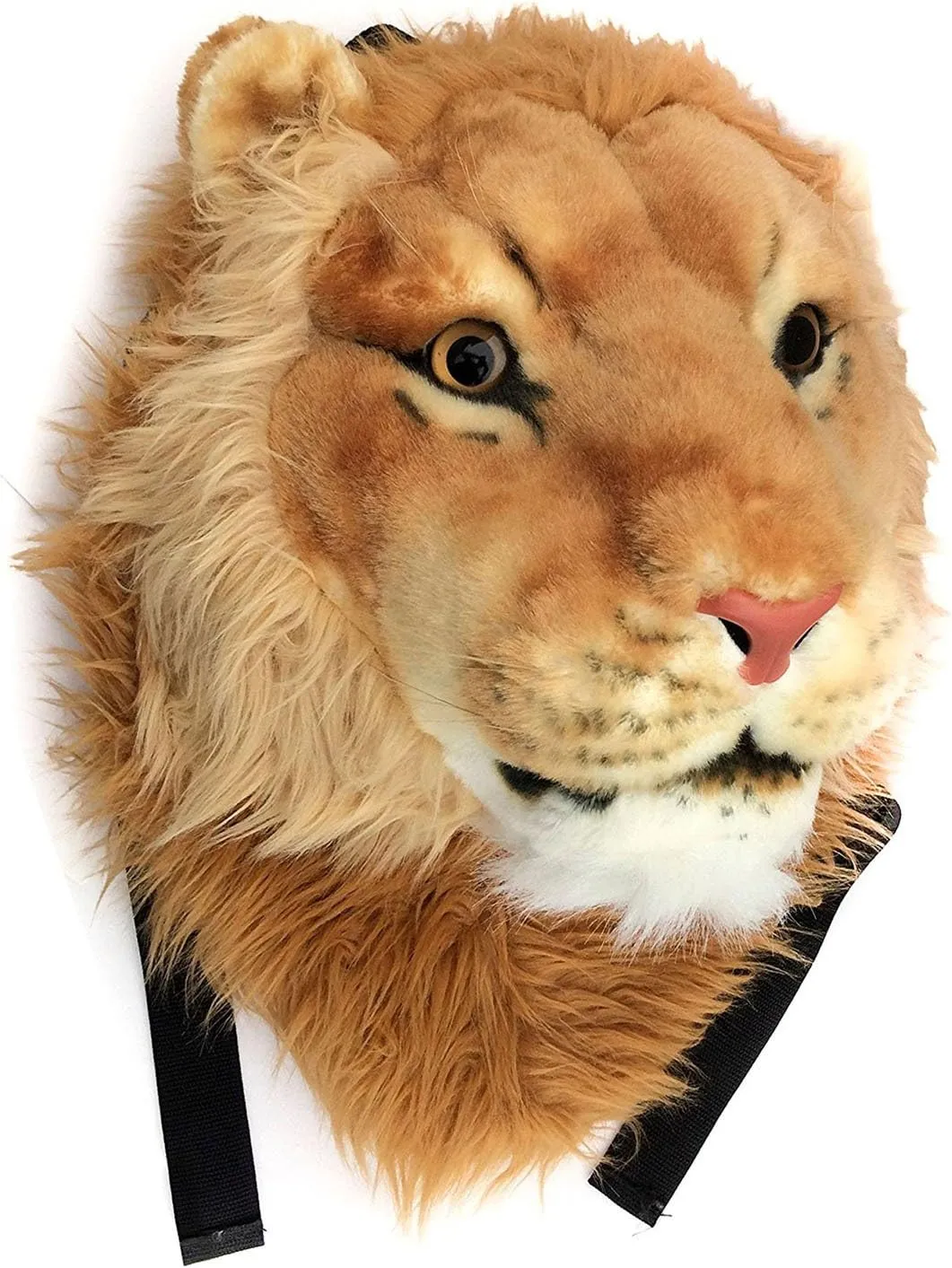 3D Animal Head Backpack Bag Backpack tiger/Lion/leopard/black bear Head Backpack Bag Knapsack and Wall Mount (lion)
