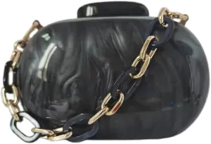 Acrylic Bubble Bag Luxury Marble Clutch Evening Purses for Women Glitter Handbag for Wedding Party Prom