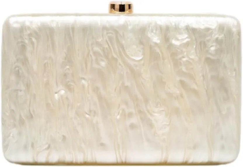 Acrylic Clutch Purses Women Marble Evening Handbags Chain Shoulder Crossbody Bag Wedding Prom Party Bride 2025