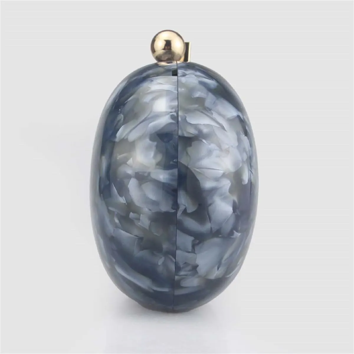 Acrylic Evening Clutch Bag for Women Shell Shape Shoulder Crossbody Bag Glitter Marble Purse Handbag