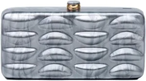 Acrylic Evening Clutch Purses Women 2025 Shell Shape Shoulder Bag Glitter Marble Handbags Wedding Cocktail Party