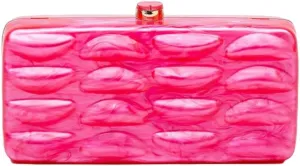 Acrylic Evening Clutch Purses Women 2025 Shell Shape Shoulder Bag Glitter Marble Handbags Wedding Cocktail Party
