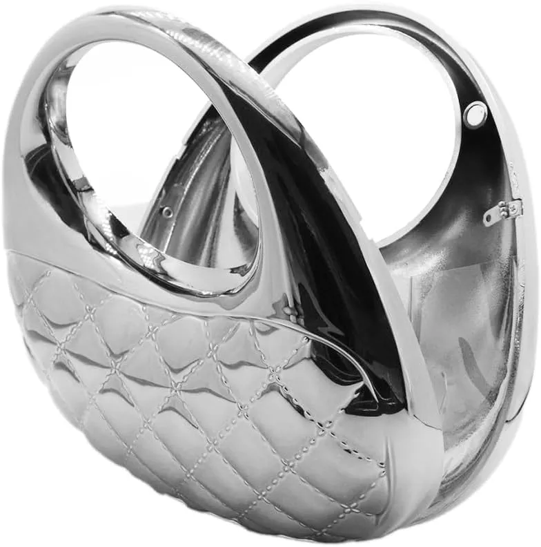 Acrylic Handbags for Women Cute Acrylic Clutch Small Unique Purse Trendy Metal Evening Bag for Party Cocktail