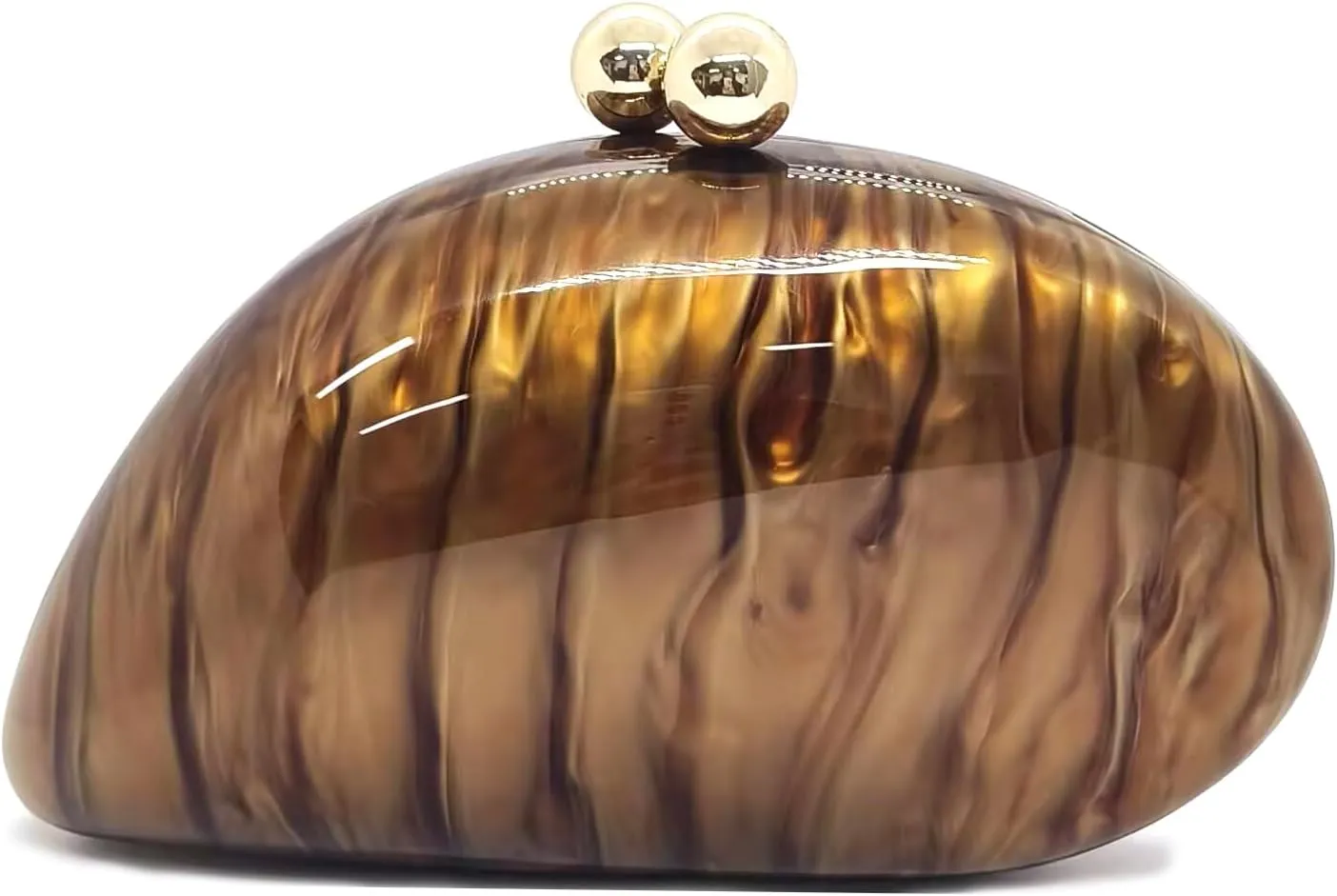 Acrylic Shell Shaped Bag Luxury Marble Clutch Evening Purses for Women Glitter Handbag for Wedding Cocktail Party Prom