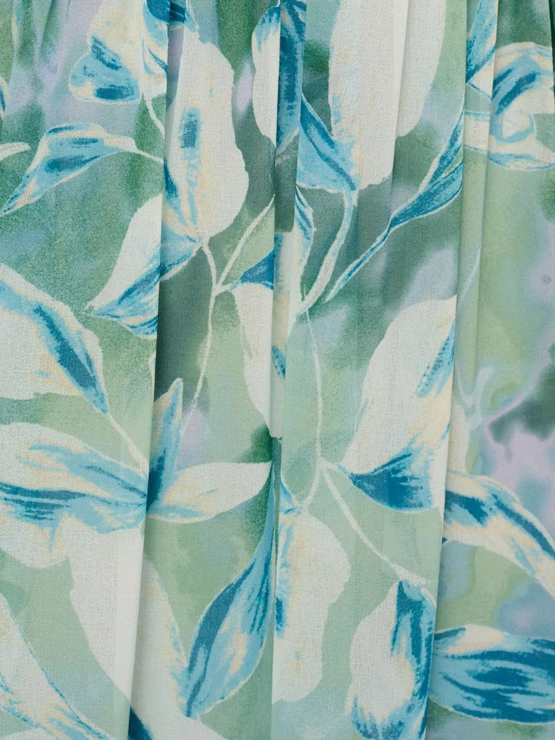 Adrianna Papell Women's Chiffon Leaf Long Dress