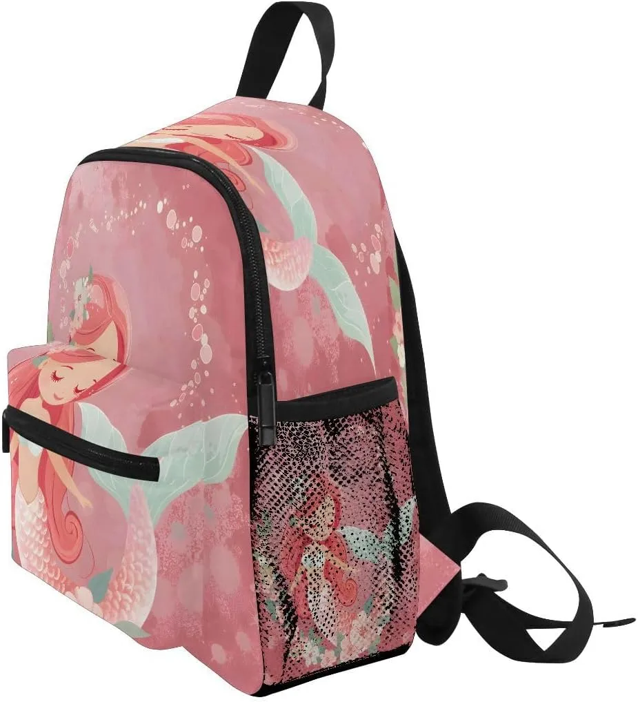 ALAZA Beautiful Mermaid Toddler Backpack Kid's School Bag Preschool Kindergarten Elementary School for Boys Girls