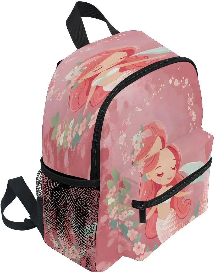 ALAZA Beautiful Mermaid Toddler Backpack Kid's School Bag Preschool Kindergarten Elementary School for Boys Girls