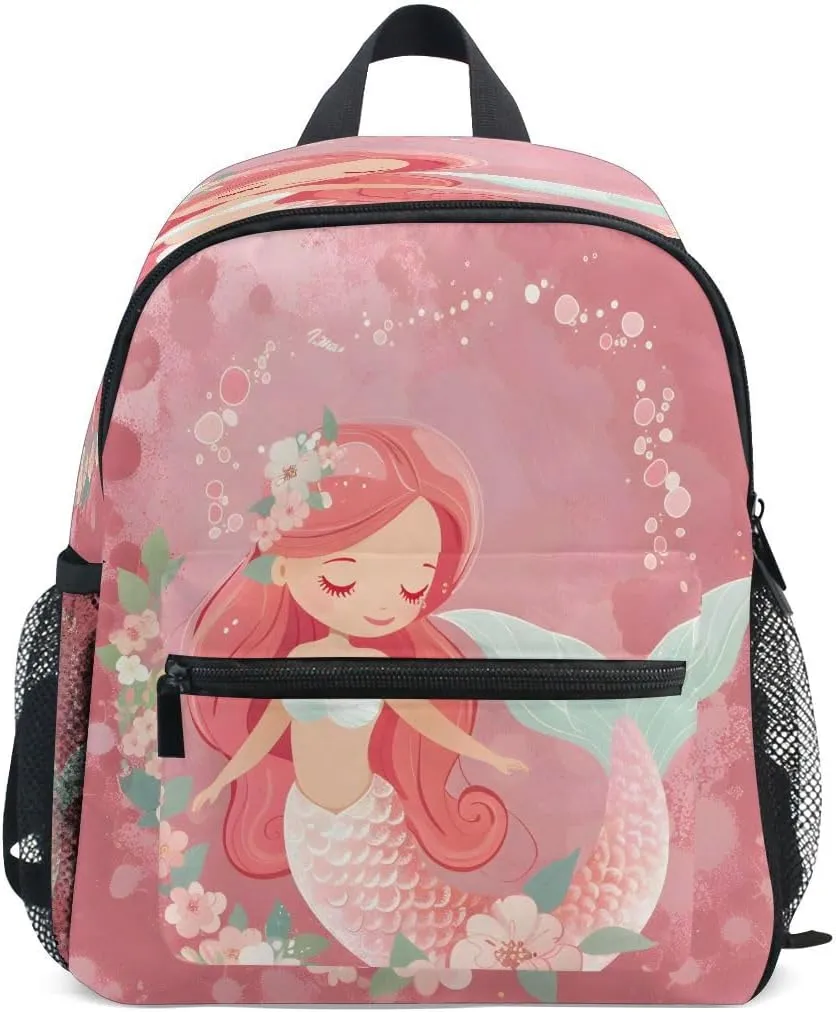 ALAZA Beautiful Mermaid Toddler Backpack Kid's School Bag Preschool Kindergarten Elementary School for Boys Girls