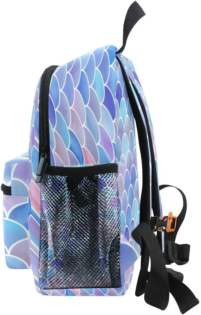 ALAZA Blue Mermaid Toddler Backpack Kid's School Bag Preschool Kindergarten Elementary School for Boys Girls