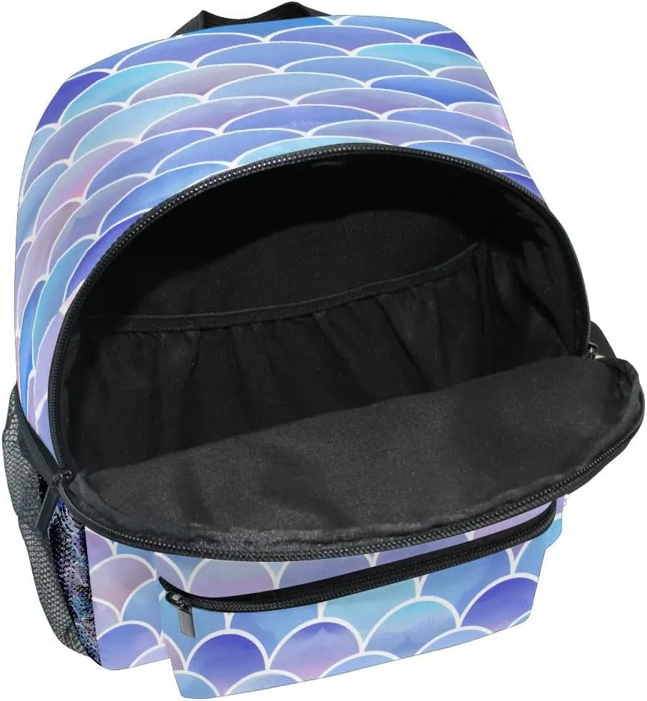 ALAZA Blue Mermaid Toddler Backpack Kid's School Bag Preschool Kindergarten Elementary School for Boys Girls