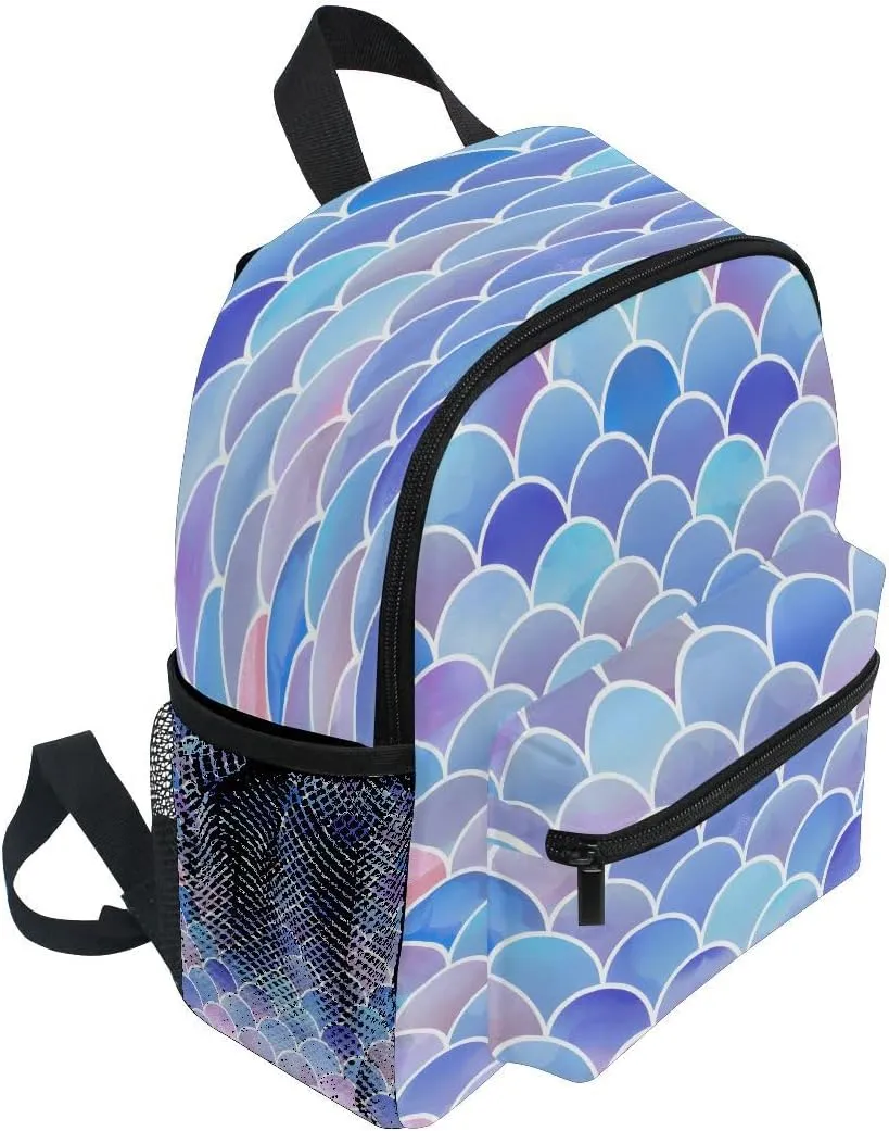 ALAZA Blue Mermaid Toddler Backpack Kid's School Bag Preschool Kindergarten Elementary School for Boys Girls