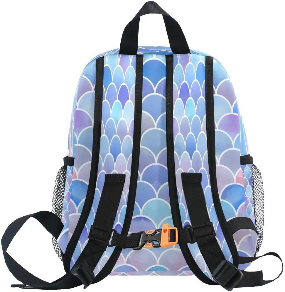 ALAZA Blue Mermaid Toddler Backpack Kid's School Bag Preschool Kindergarten Elementary School for Boys Girls