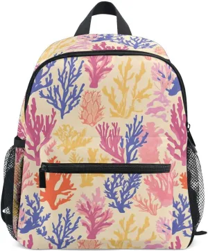 ALAZA Coral Reef Colorful Cartoon Toddler Backpack Kid's School Bag Preschool Kindergarten Elementary School for Boys Girls