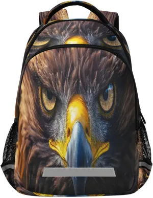 ALAZA Eagle Eyes Backpack for Boys Girls Students Elementary School Bag Kids Bookbag Travel Daypack