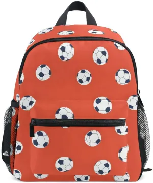 ALAZA Football Soccer Cartoon Stylish Toddler Backpack Kid's School Bag Preschool Kindergarten Elementary School for Boys Girls