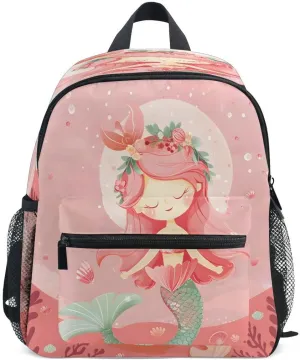 ALAZA Mermaid Coral Reef Toddler Backpack Kid's School Bag Preschool Kindergarten Elementary School for Boys Girls