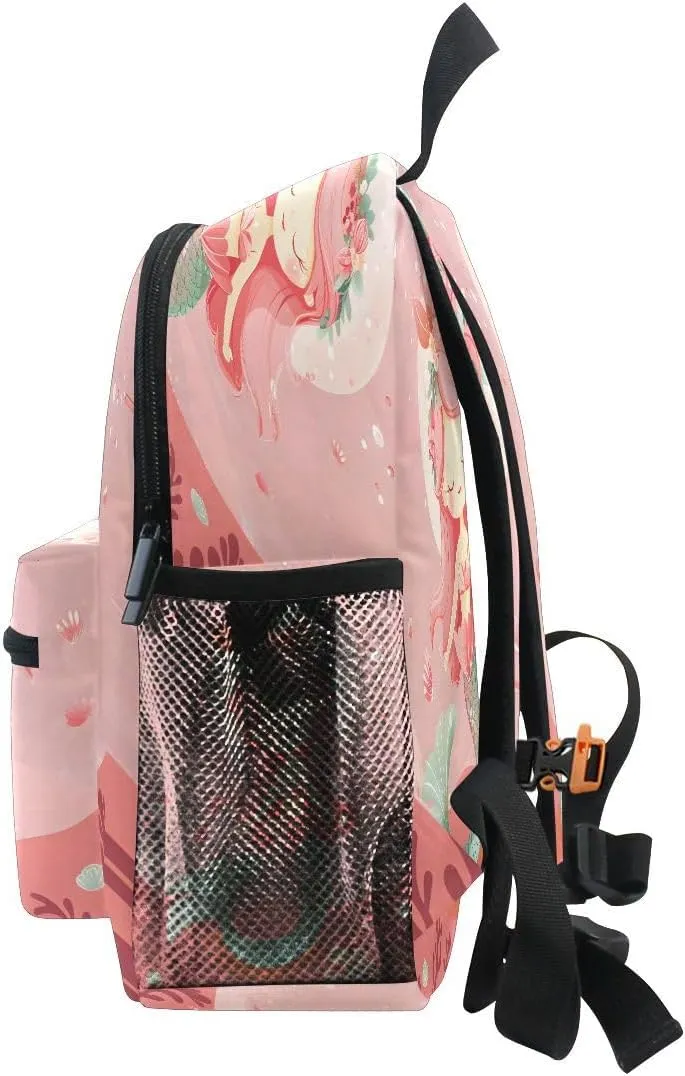 ALAZA Mermaid Coral Reef Toddler Backpack Kid's School Bag Preschool Kindergarten Elementary School for Boys Girls
