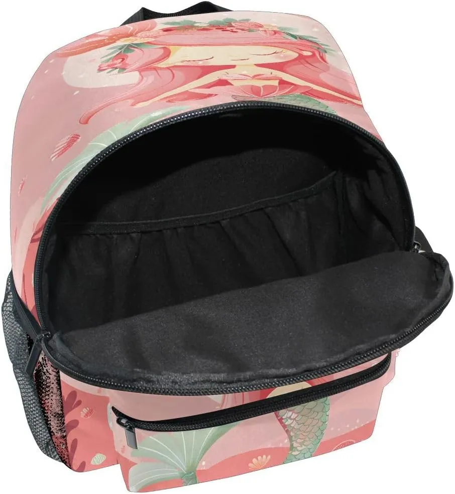 ALAZA Mermaid Coral Reef Toddler Backpack Kid's School Bag Preschool Kindergarten Elementary School for Boys Girls
