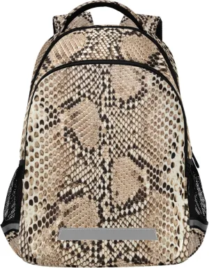 ALAZA Snake Skin Python Animal Backpack Purse for Women Men Personalized Laptop Notebook Tablet School Bag Stylish Casual Daypack, 13 14 15.6 inch