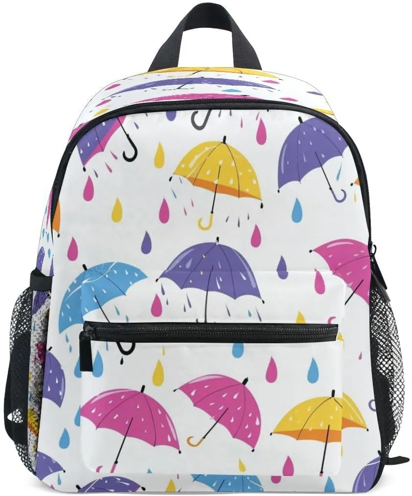 ALAZA Umbrella Raindrop Toddler Backpack Kid's School Bag Preschool Kindergarten Elementary School for Boys Girls