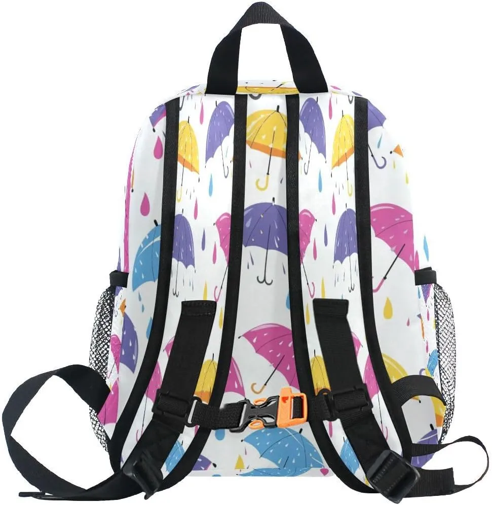 ALAZA Umbrella Raindrop Toddler Backpack Kid's School Bag Preschool Kindergarten Elementary School for Boys Girls