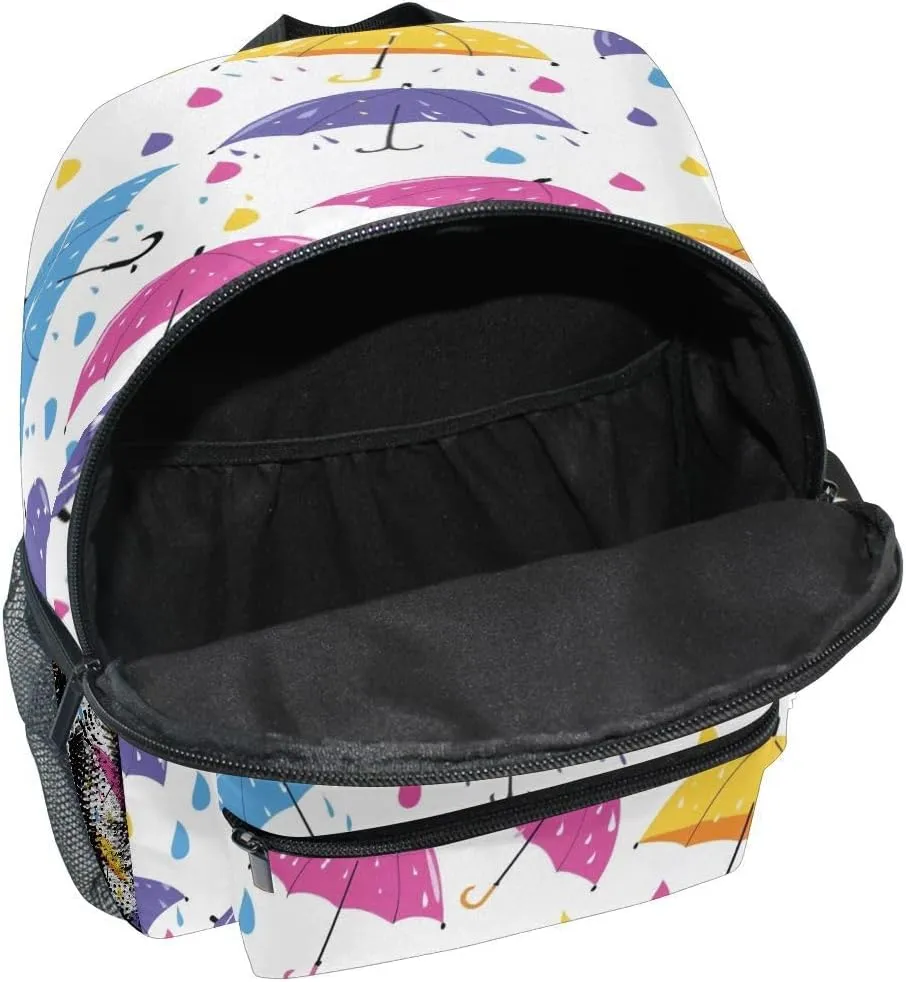 ALAZA Umbrella Raindrop Toddler Backpack Kid's School Bag Preschool Kindergarten Elementary School for Boys Girls