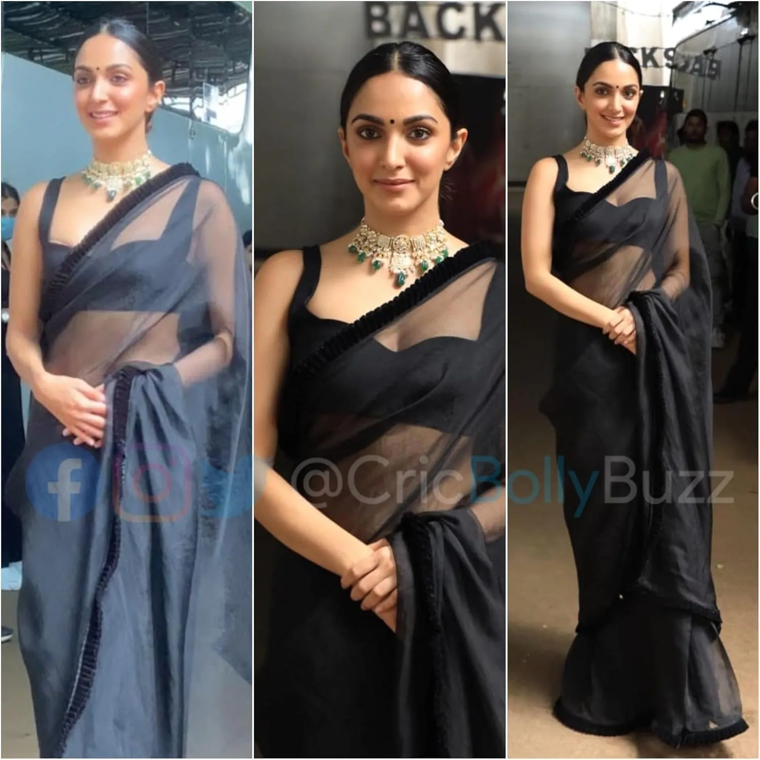 Alia Bhatt Wear Bollywood Chiffon Sari - Partywear Saree