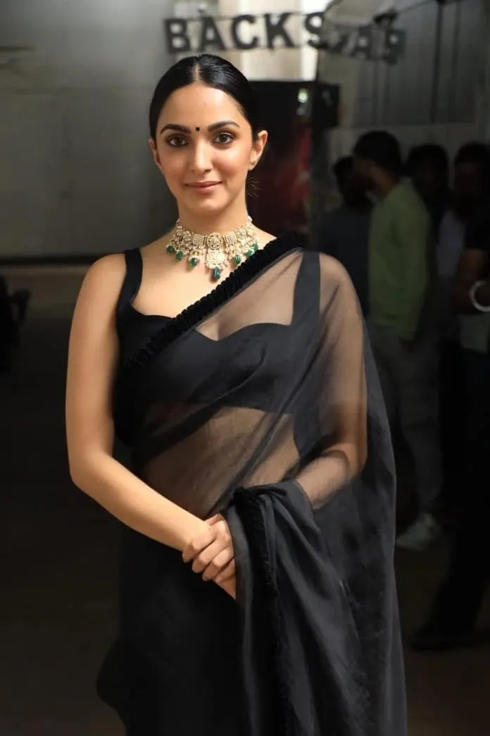 Alia Bhatt Wear Bollywood Chiffon Sari - Partywear Saree