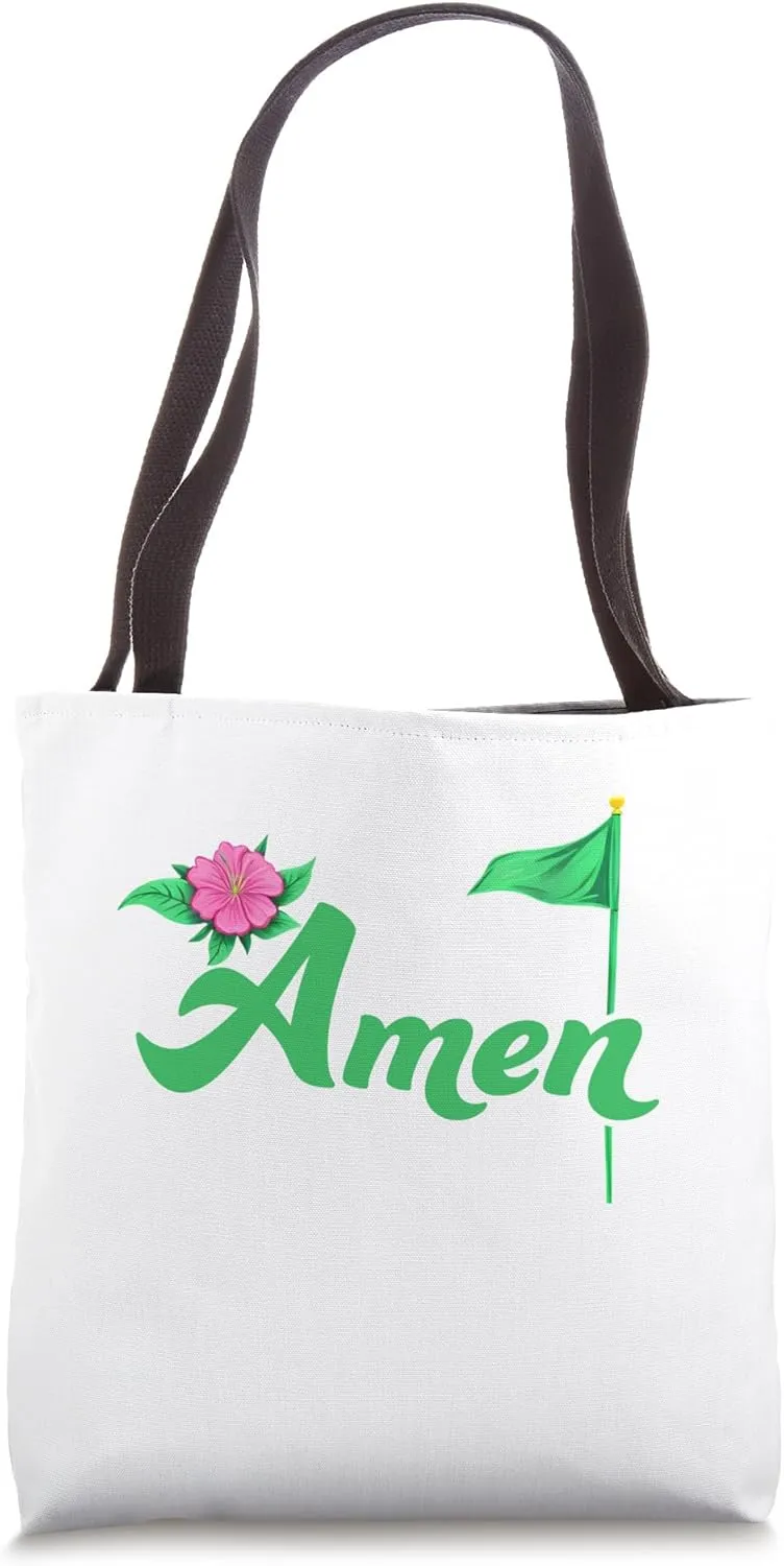 Amen Floral Master Golfer Golf Love Golf Flower Azaleas Tote Bag