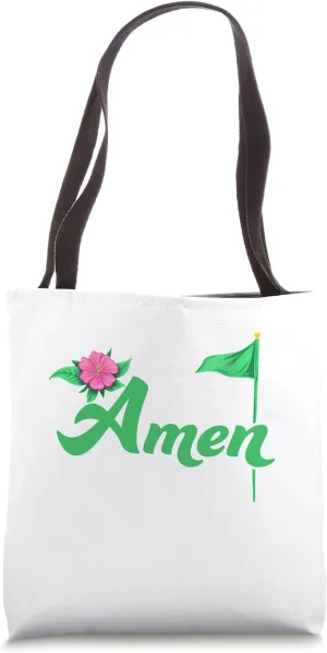 Amen Floral Master Golfer Golf Love Golf Flower Azaleas Tote Bag