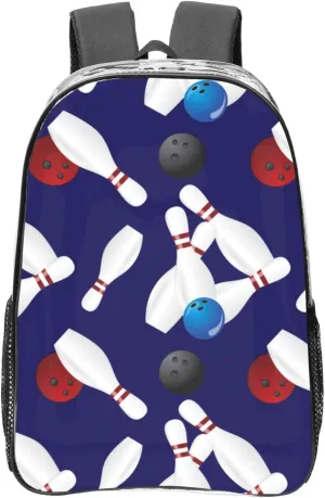 AMRANDOM Clear Backpack Bowling Ball Stadium Approved Clear Backpacks Small Clear Bag for Sports Game Concert Events
