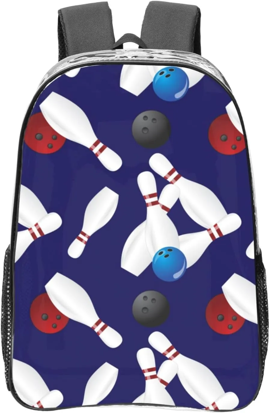 AMRANDOM Clear Backpack Bowling Ball Stadium Approved Clear Backpacks Small Clear Bag for Sports Game Concert Events
