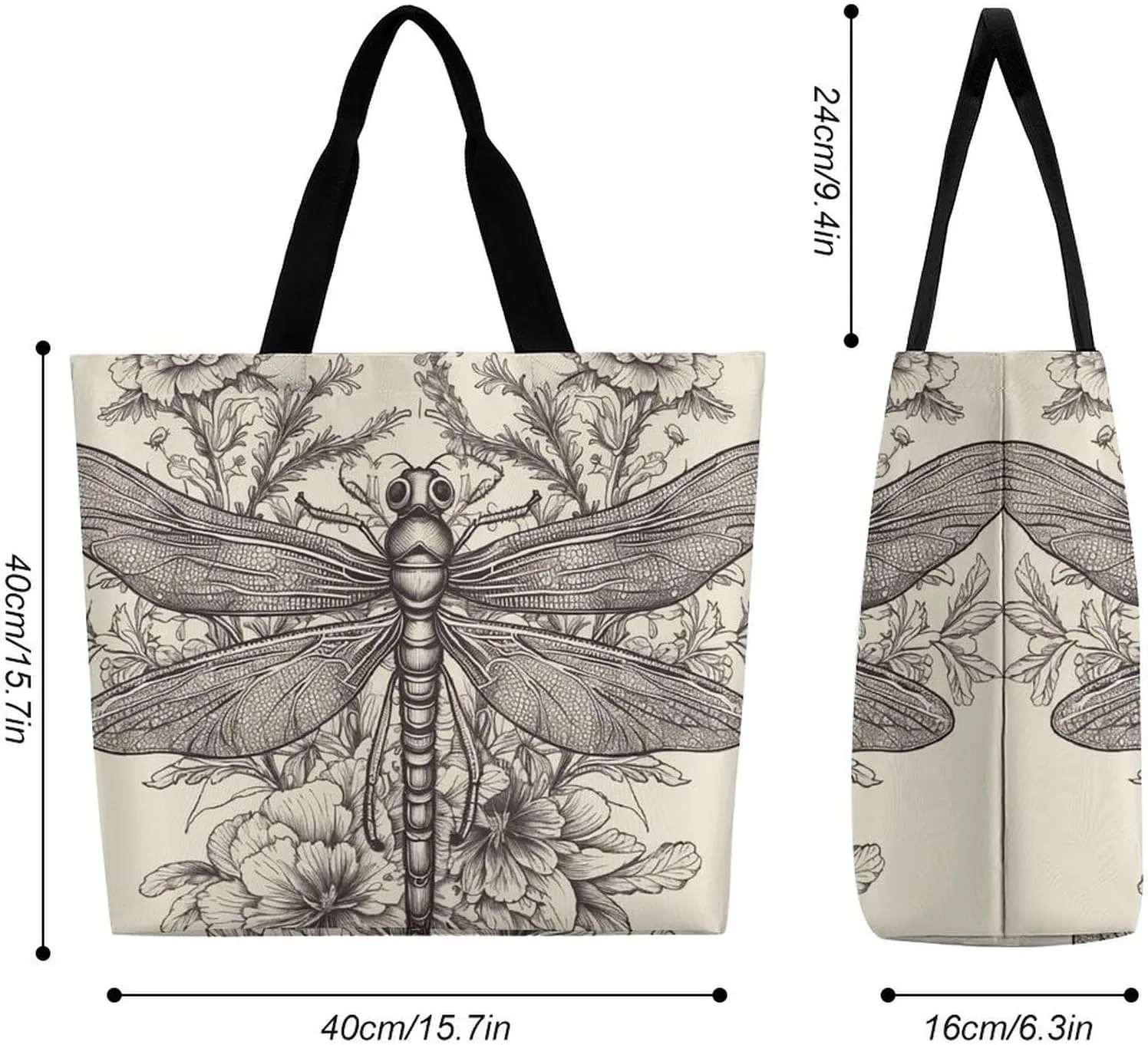 Ancient Egyptian Hieroglyph Tote Bag for Women Reusable Grocery Shoulder Bags Shopping Bag for Travel, Groceries