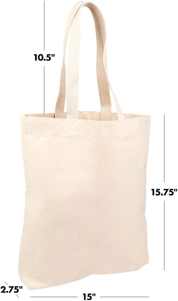Andaz Press Personalized Canvas Rainbow Reusable Tote Bag for Women - Beach, School, Birthday Gifts - 1-Pack
