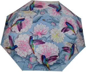 Anuschka Umbrella AUTO Open/Close - UPF 50  - 38” Waterproof Windproof Canopy - Fits in Handbag - Windproof Flexible Fiberglass