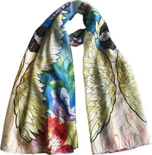 Anuschka Women's Original Printed Artwork Chiffon Scarf