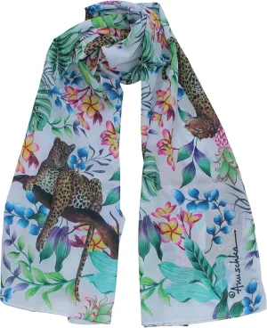 Anuschka Women's Original Printed Artwork Chiffon Scarf