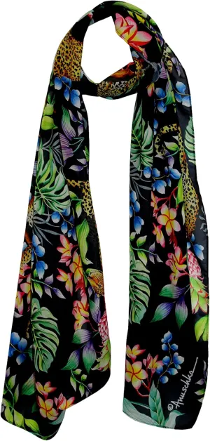 Anuschka Women's Original Printed Artwork Chiffon Scarf