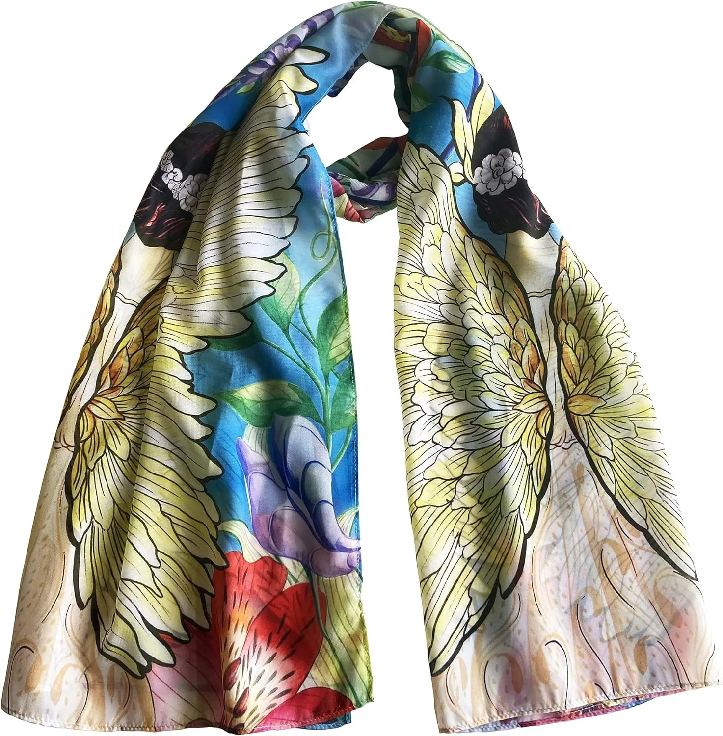 Anuschka Women's Original Printed Artwork Chiffon Scarf