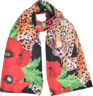Anuschka Women's Original Printed Artwork Chiffon Scarf