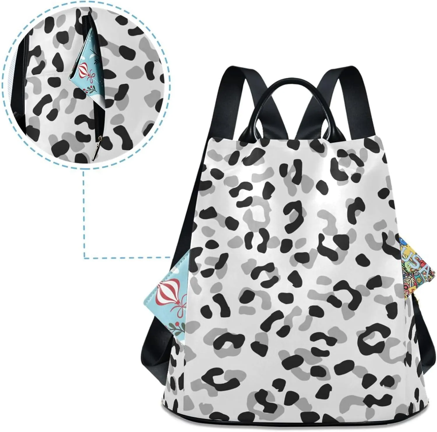 Backpack for Women Fashion Casual Daypack Backpack Small Backpack Purse for Outing Shopping Traveling Going Out Pattern 6