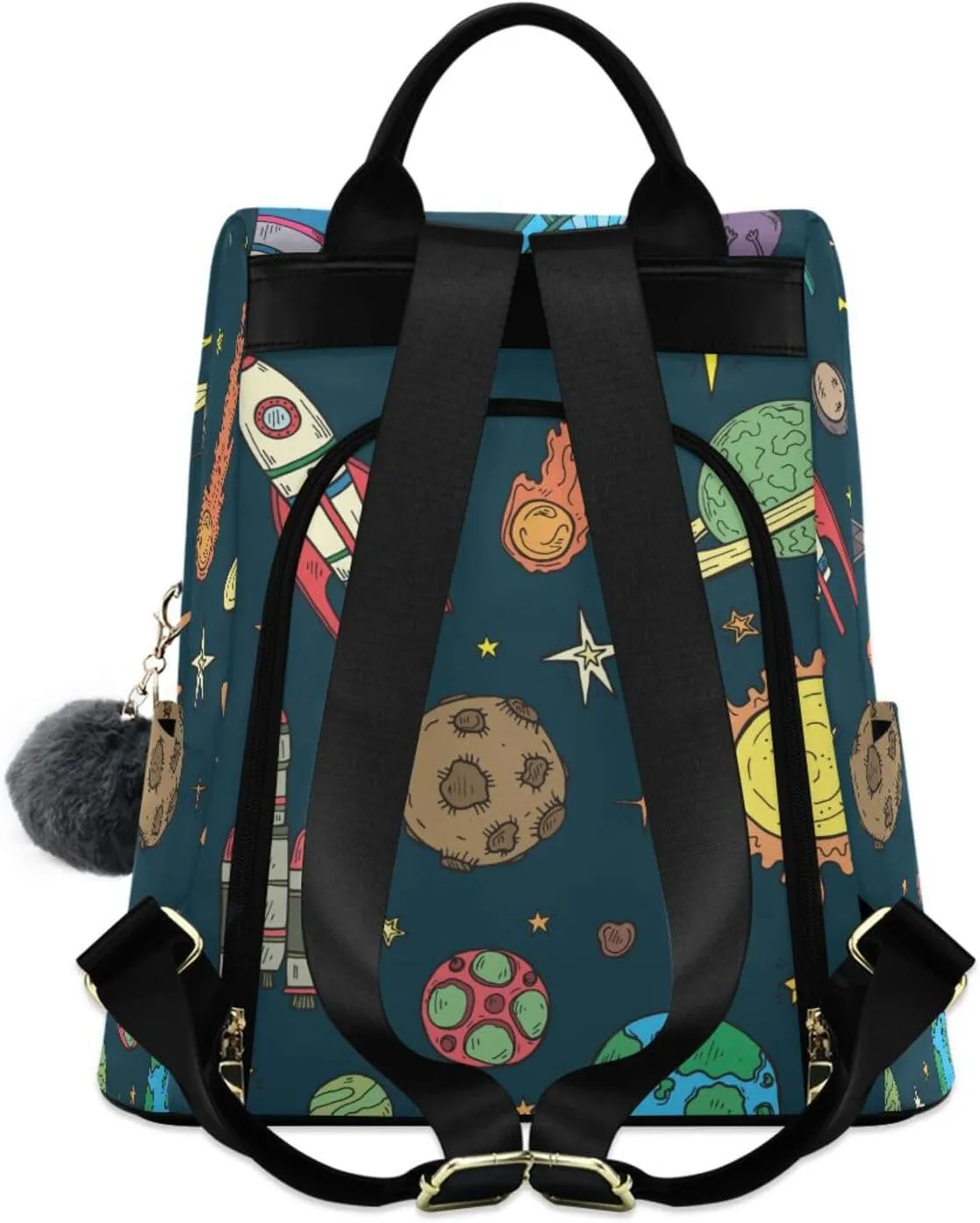 Backpack Purse for Women Anti Theft Fashion Daypack Polyester Travel Bag Crossbody Shoulder Bag Sunflower 13.4 X 5.9 X 15in Pattern 14